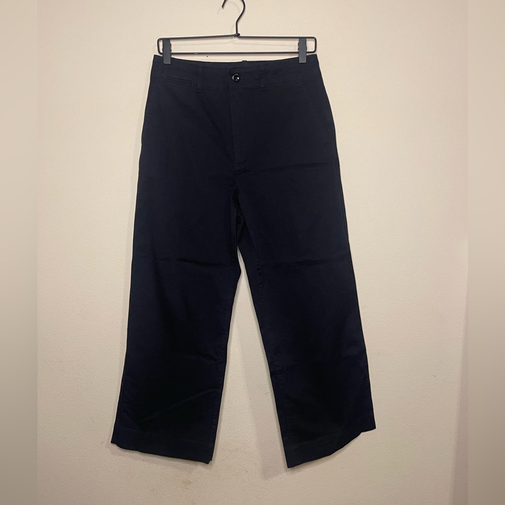 Polo Ralph Lauren Women's Black Cropped Wide Ankle Leg Pants